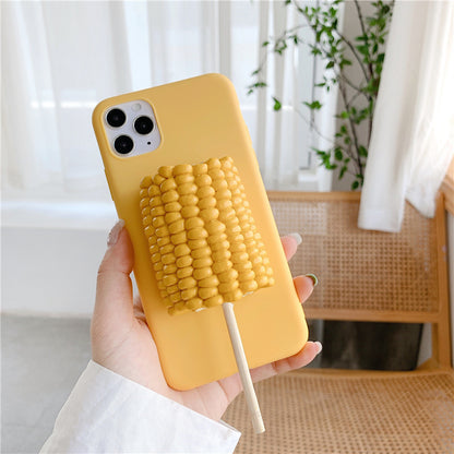 Suitable For 12 Corn On The Cob Egg Tart Pinch Three-dimensional Mobile Phone Case 11 Protective Cover